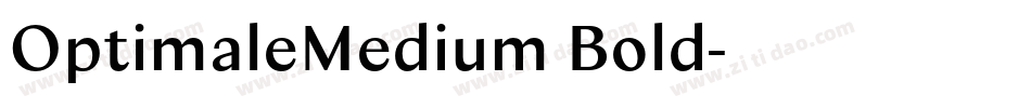 OptimaleMedium Bold字体转换